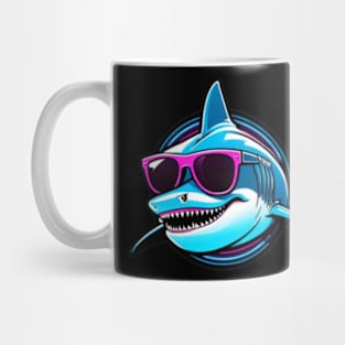 Cool Neon Shark Mug